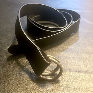 ITALIAN LEATHER BELT (with double D ring buckle)